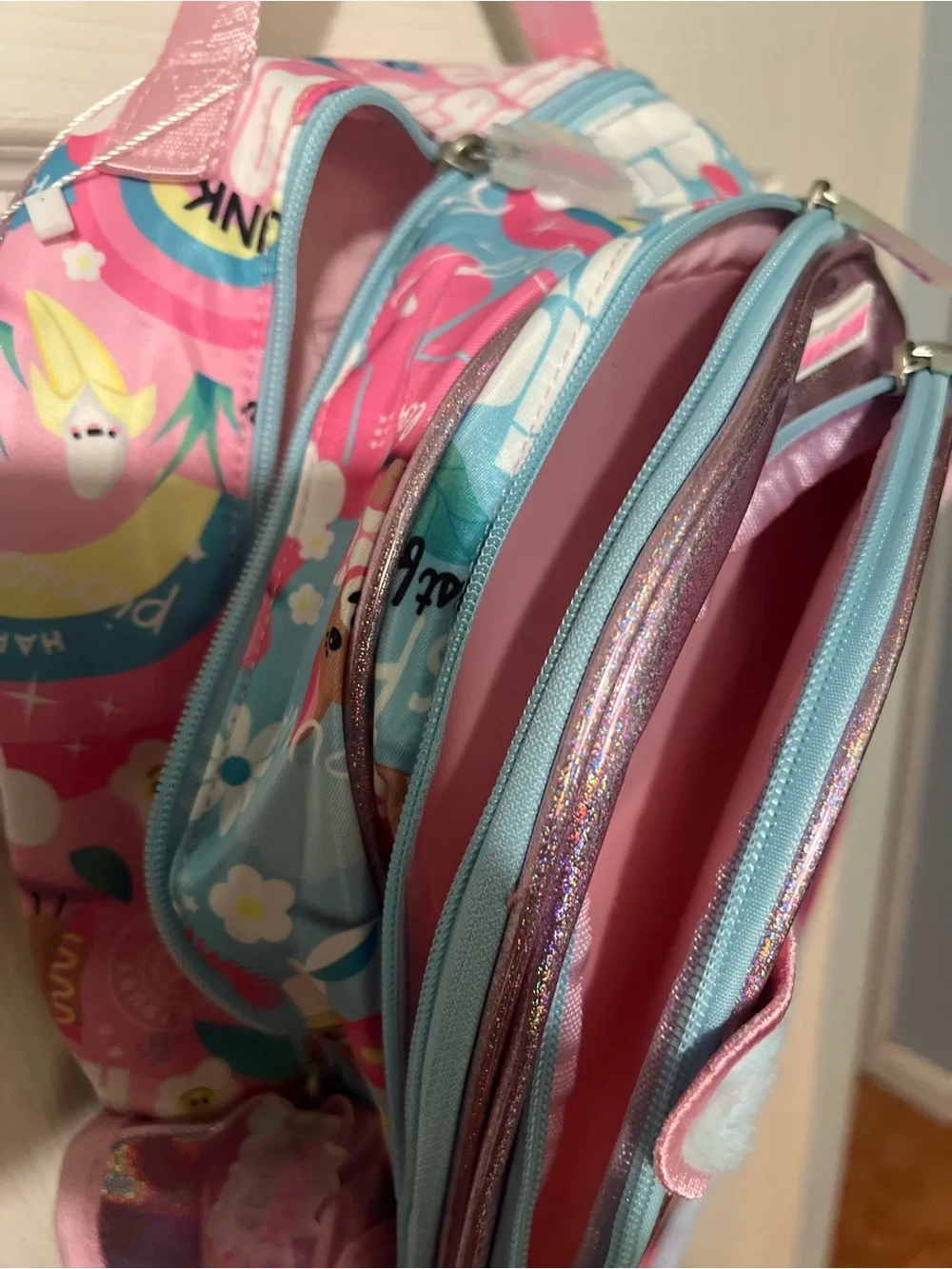 KidsPUNK Chimola Best Dog Ever Chihuahua Backpack glitter cap 3D plush ears sz L